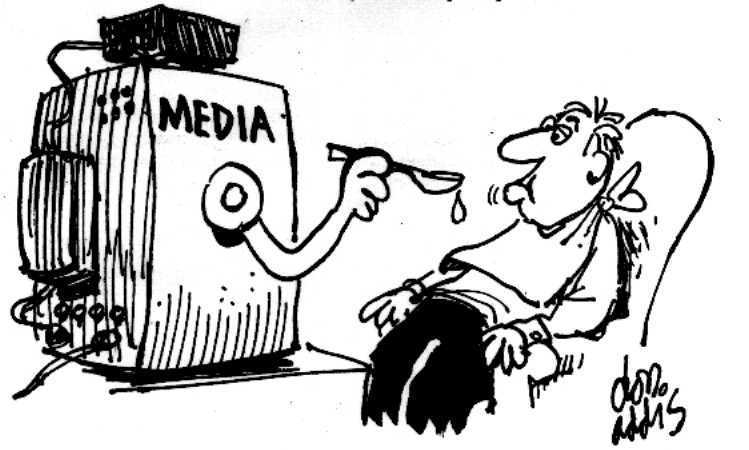 Have we got used to spoon-feeding by a hyperactive media? (Cartoon ...